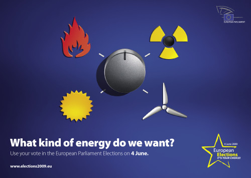 EU elections 09 poster: energy